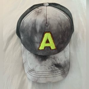 Bragging Rights Structured Trucker Hat Initial A